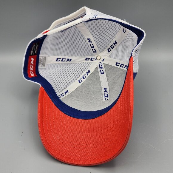 CCM Offseason Trucker Hat Snapback Unisex Mesh Blue Red Vintage Adjustable - Picture 7 of 9